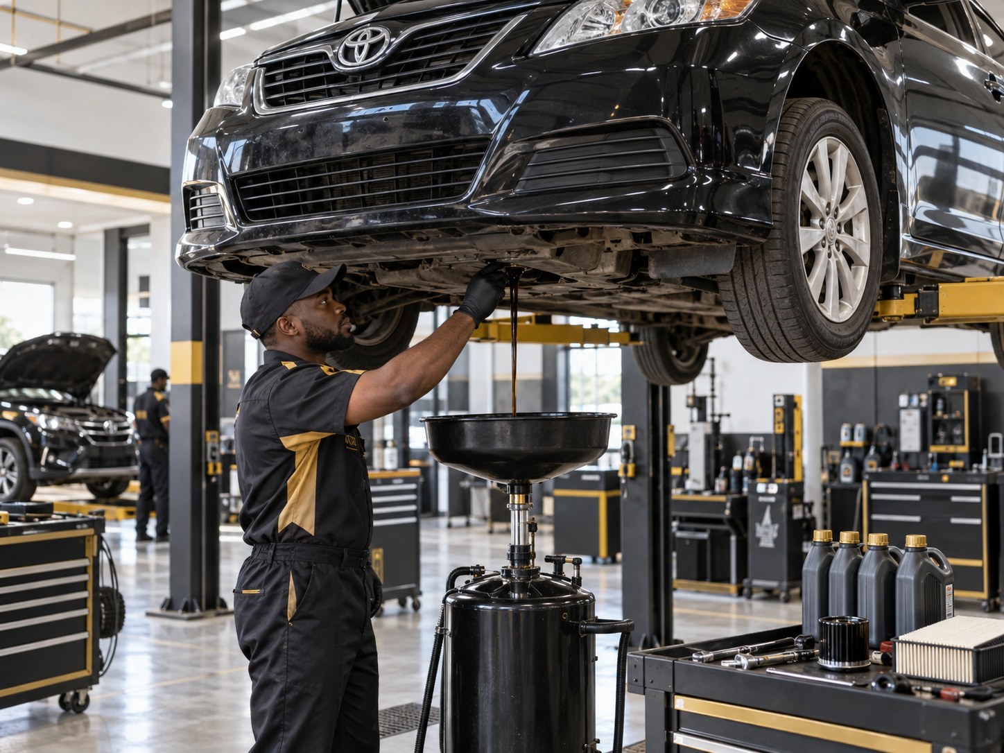 Oil Change and Full Vehicle Service